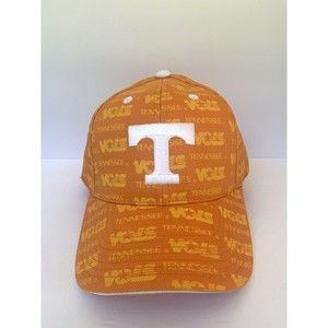 Vintage New Tennessee VOLS All Over Print Embroidered T Strapback Hat Cap